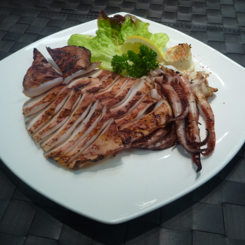Grilled Whole Squid